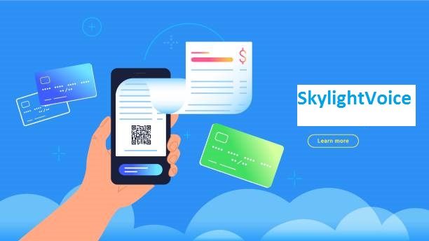 A seamless communication interface on SkylightVoice.com with a user interacting with the platform.