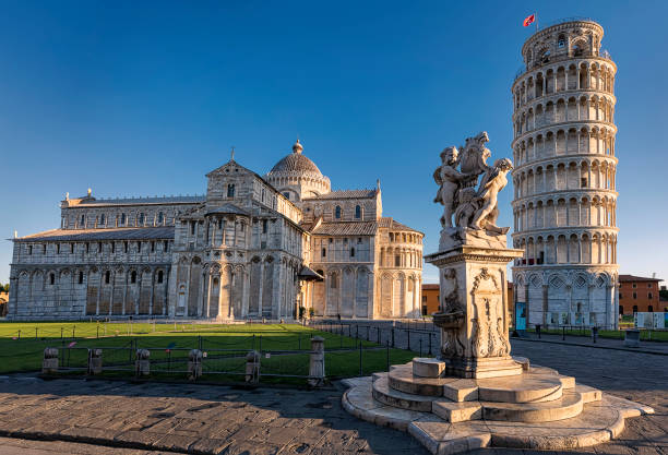 "Exterior view of history of church of st. antonio abate in pisa italy"