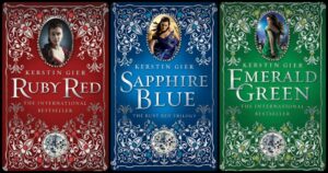 Gwendolyn and Gideon time traveling in the Ruby Red Trilogy summary.