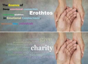 Deep emotional connection between two individuals embracing erothtos.